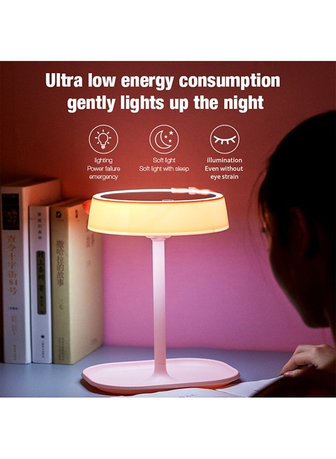 HALAMODO Rechargeable LED Light Makeup Mirror Table Lamp Pink - Image 3
