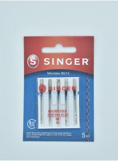 SINGER SINGER MICROTEX NEEDLE SIZE 90/14 (PACK OF 5 NEEDLE) QUILLING / SILK, BRAZIL 