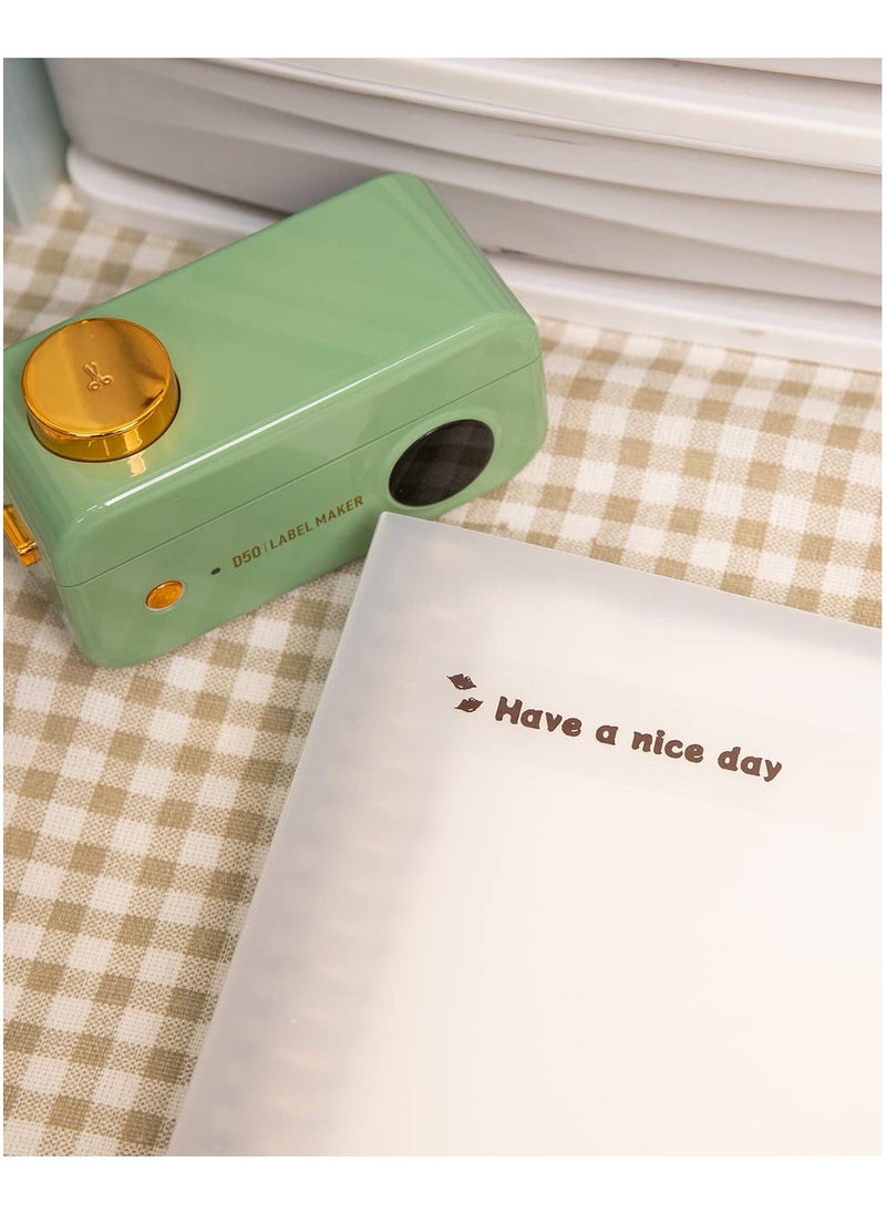 phomemo - 3 Rolls Multi-Purpose Continuous Self-Adhesive Label for D50 Label Printer, 24mm*6m (Transparent) - Image 1