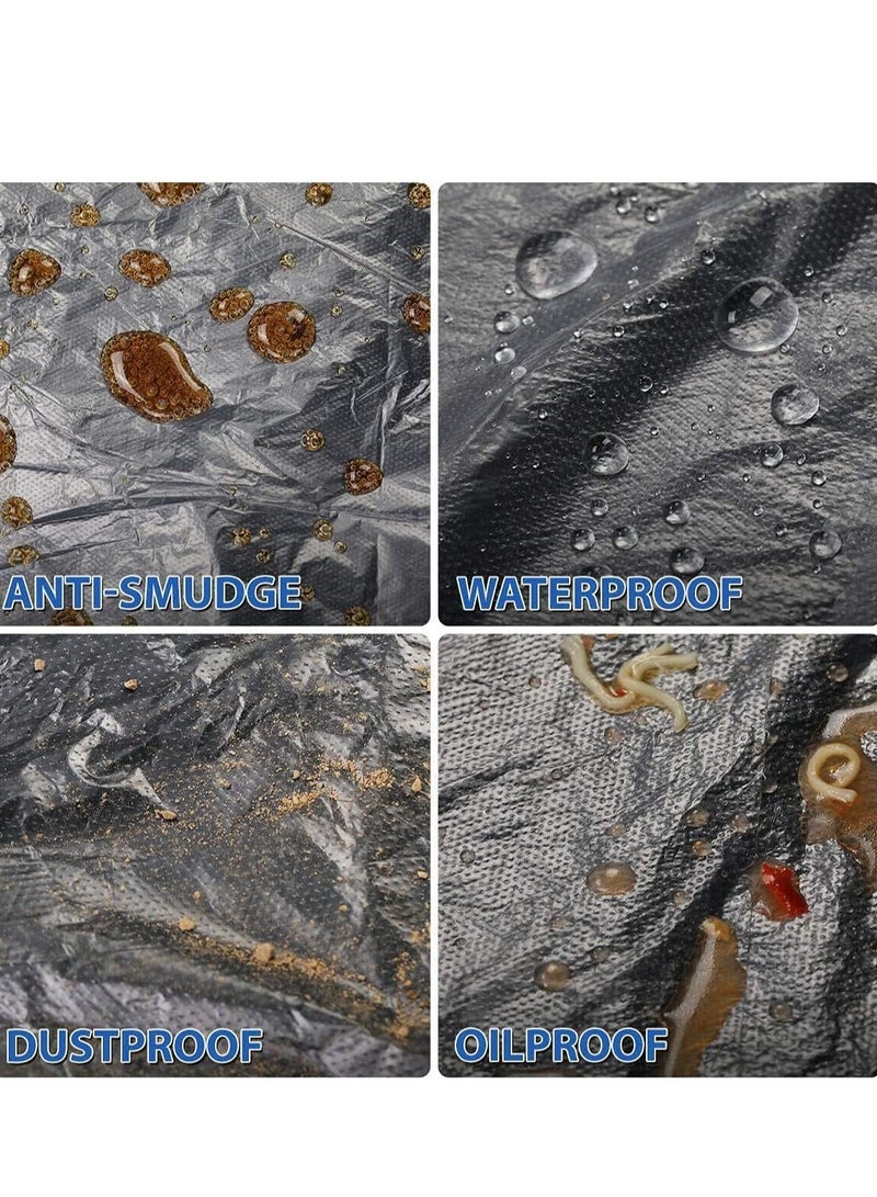 بابونا 100 قطعة أغطية مقاعد سيارة بلاستيكية يمكن التخلص منها للميكانيكيين والعاملين، مقاومة للماء عالمية سهلة التركيب متينة لحماية المقاعد أثناء الصيانة - Image 4