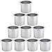 NovelBee 10 Pieces of Solid Aluminum Dropin Drink Cup Holder for BoatTableCamper 10 Pack of Silver - Image 3