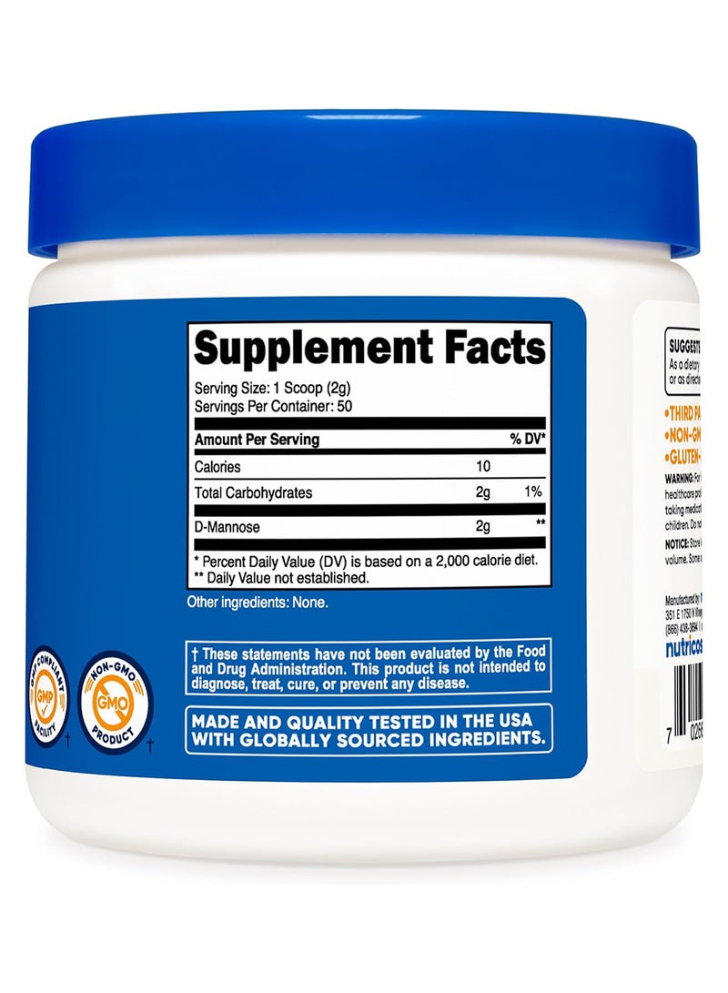 Nutricost Dmannose Powder 100 Grams 50 Servings Nongmo And Gluten Free - Image 5