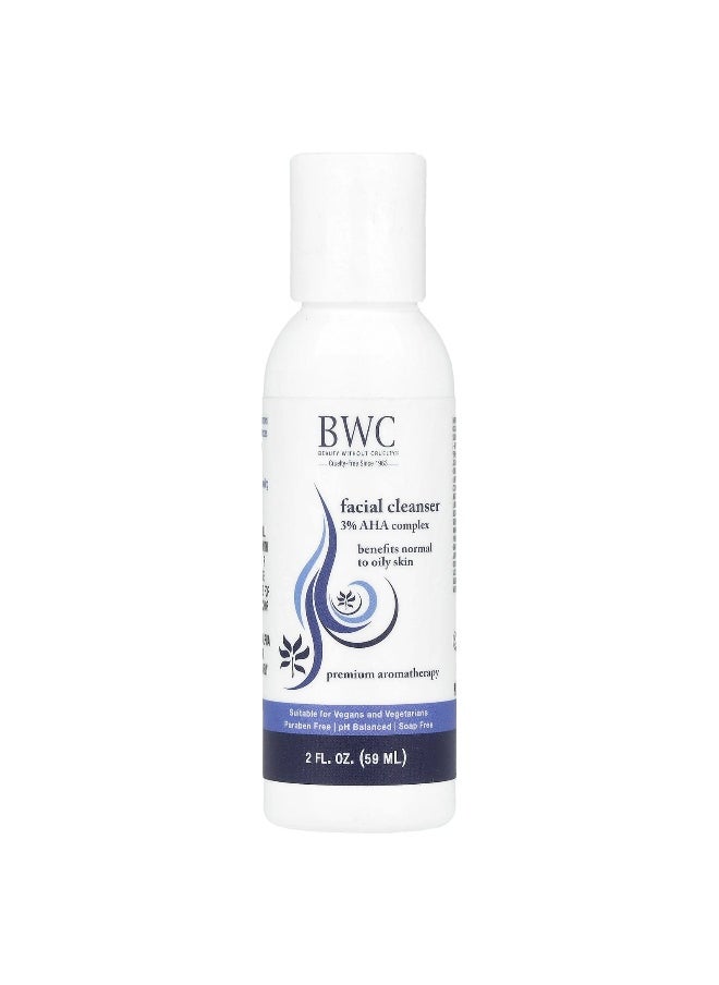 Beauty Without Cruelty Beauty Without Cruelty, Facial Cleanser, 3% AHA Complex, 2 fl oz (59 ml)  - Image 1