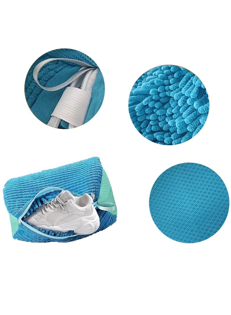 Shoe Cleaning Bag,Laundry Shoe Washing Machine Bag Reusable Washing Machine Bag for All Shoe Types and Sizes, Deep Cleaning Shoe Bag (Blue)  - Image 2