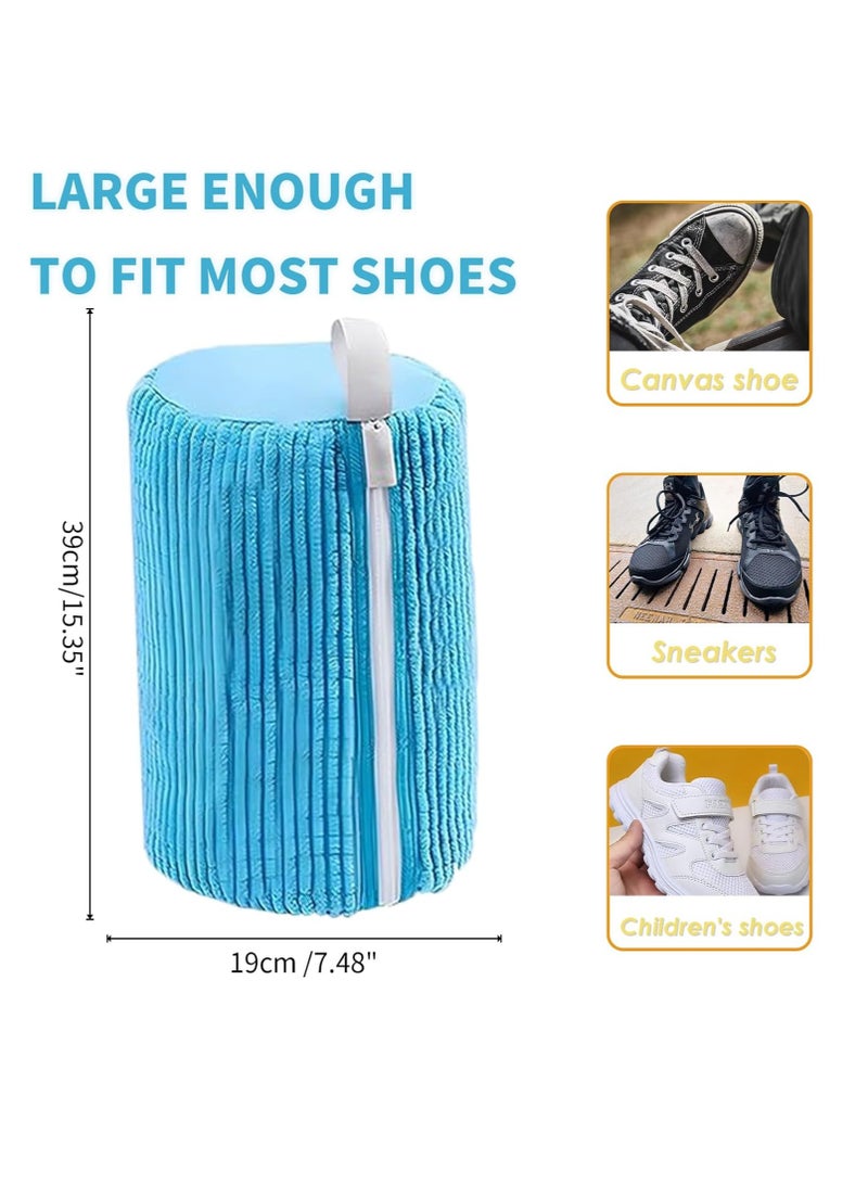 Shoe Cleaning Bag,Laundry Shoe Washing Machine Bag Reusable Washing Machine Bag for All Shoe Types and Sizes, Deep Cleaning Shoe Bag (Blue)  - Image 3
