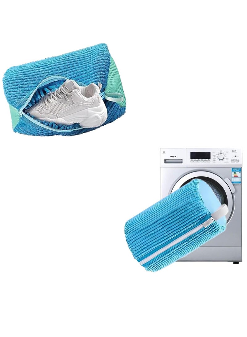 Shoe Cleaning Bag,Laundry Shoe Washing Machine Bag Reusable Washing Machine Bag for All Shoe Types and Sizes, Deep Cleaning Shoe Bag (Blue)  - Image 1