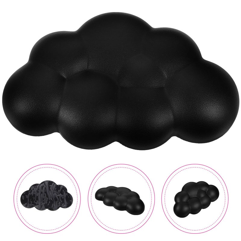 Ergonomic Keyboard Wrist Rest And Mouse Pad Set Non Slip Black Office Desk Accessories - Image 5