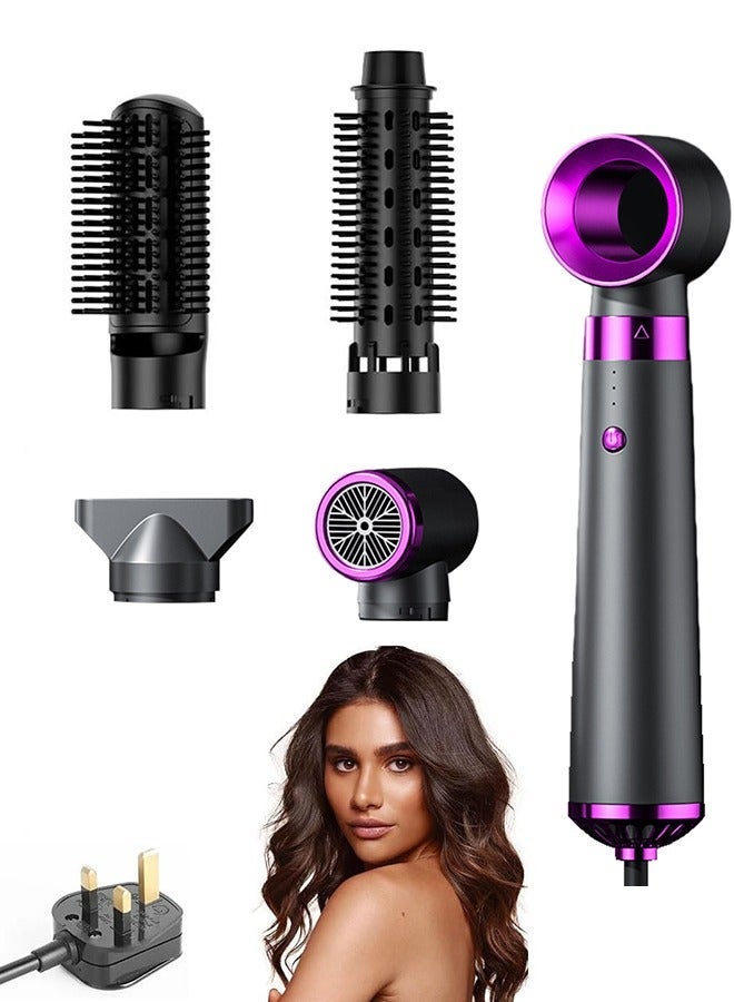Laila 5-in-1 Hot Air Styler | 110,000 RPM High-Speed Motor, Ionic Hair Care, Blow Dryer, Curler & Straightener in One (UK Plug) - Image 1