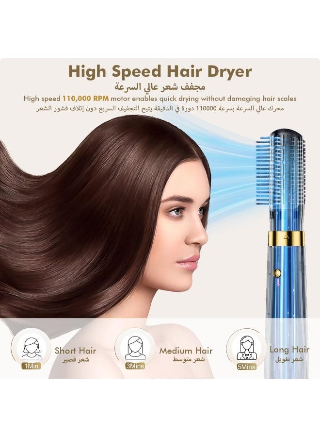 Laila 5-in-1 Hot Air Styler | 110,000 RPM High-Speed Motor, Ionic Hair Care, Blow Dryer, Curler & Straightener in One (UK Plug) - Image 2