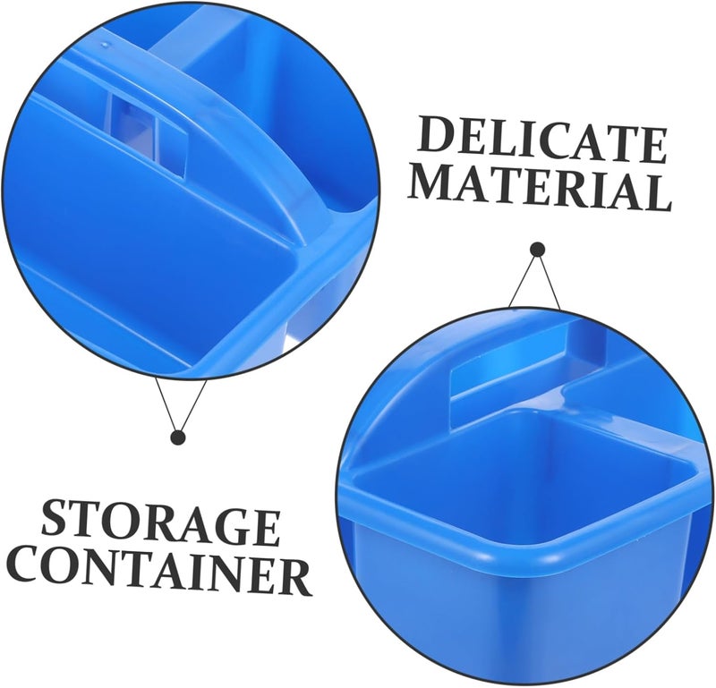 Multi-Functional Art Supplies Storage Box Handle Divided Organizer for Classroom and Office Sturdy Plastic Craft Caddy for Drawing Tools and School Supplies - Image 3