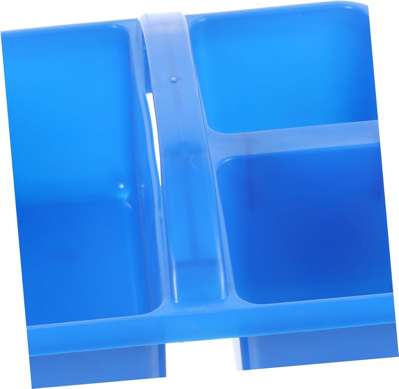 Multi-Functional Art Supplies Storage Box Handle Divided Organizer for Classroom and Office Sturdy Plastic Craft Caddy for Drawing Tools and School Supplies - Image 4