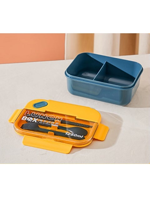 صندوق غداء بلاستيكي محمول من الدرجة الغذائية ميكروويف مختوم صندوق بينتو صندوق تخزين طعام للبالغين للأطفال حقيبة غداء