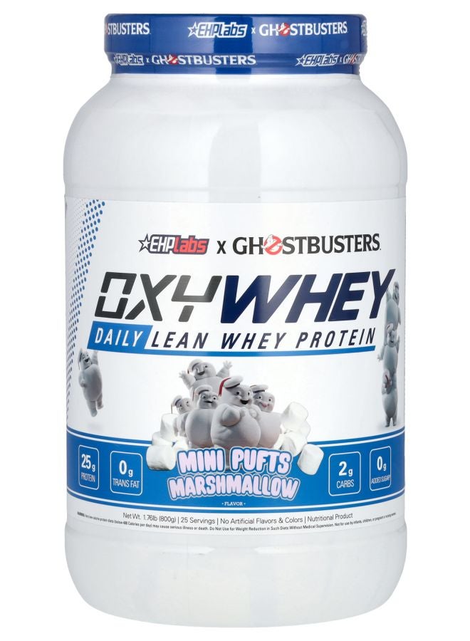 EHPLabs Ghostbusters™ OxyWhey Daily Lean Whey Protein Mini Pufts Marshmallow 1.76 lb (800 g) - Image 1