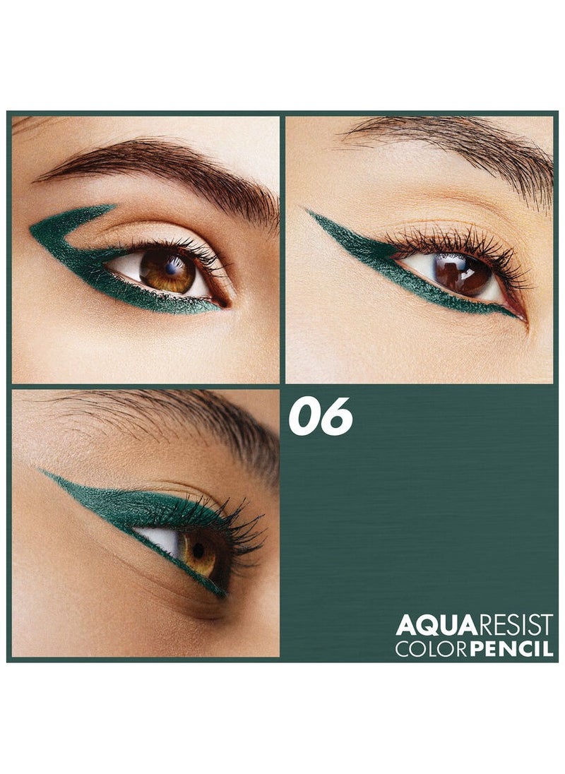Makeup forever - AQUA RESIST COLOR PENCIL Full Impact Glide Waterproof Eyeliner 6-forest - Image 1