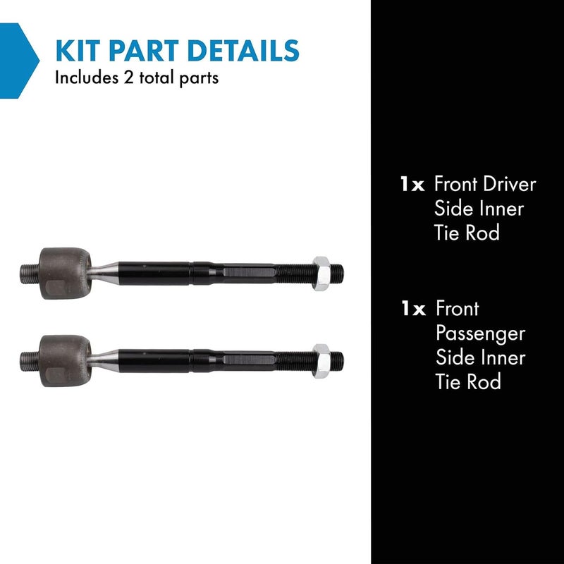 TRQ Tie Rod Set for Hyundai Sonata and Kia Cadenza - Image 2