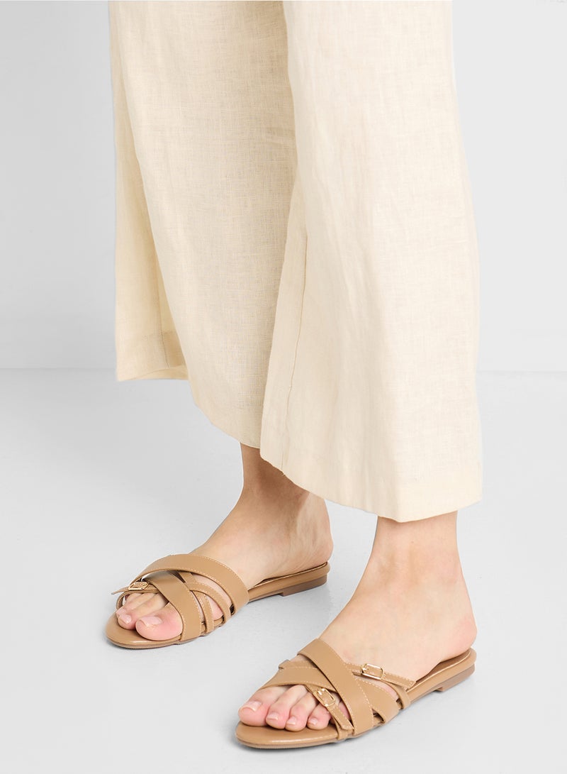 ELLA Crossover Strap Sandal - Image 5