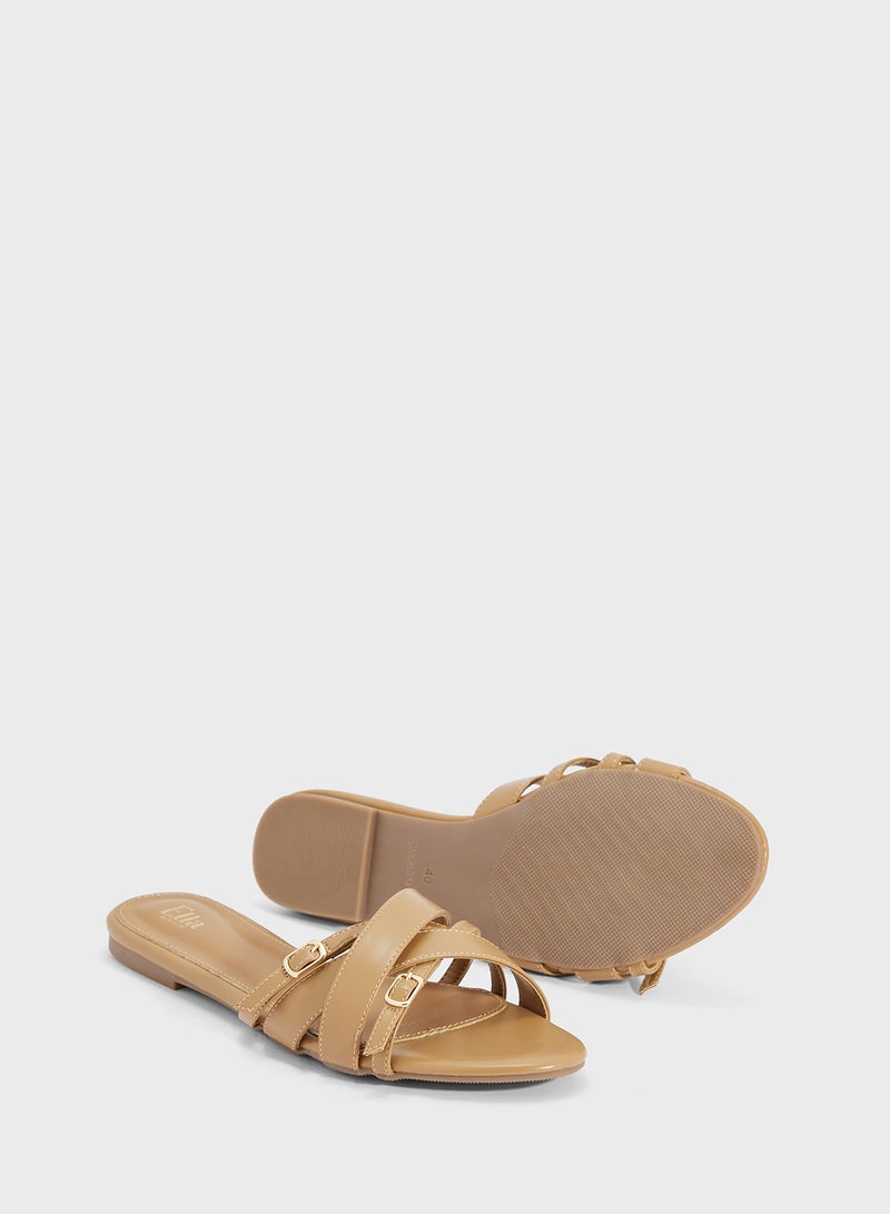 ELLA Crossover Strap Sandal - Image 3