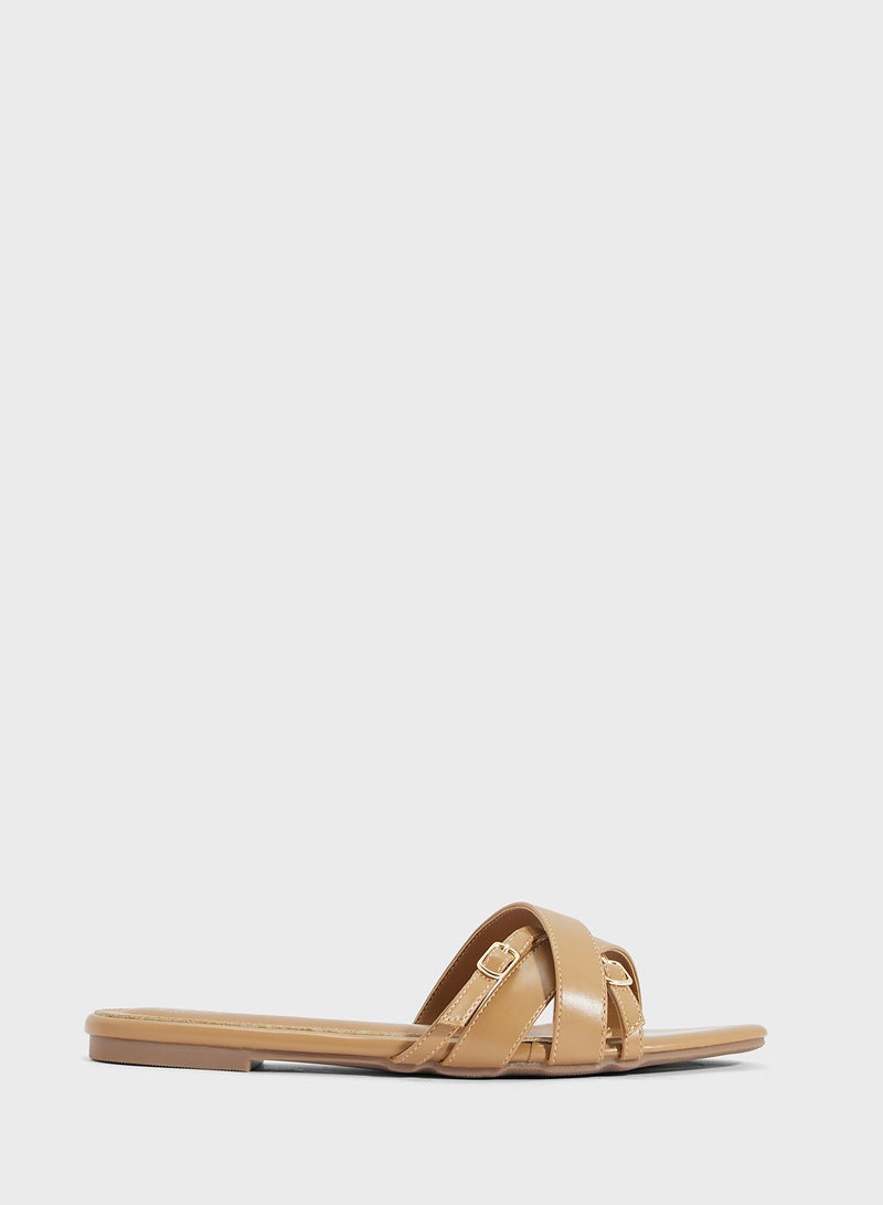 ELLA Crossover Strap Sandal - Image 1
