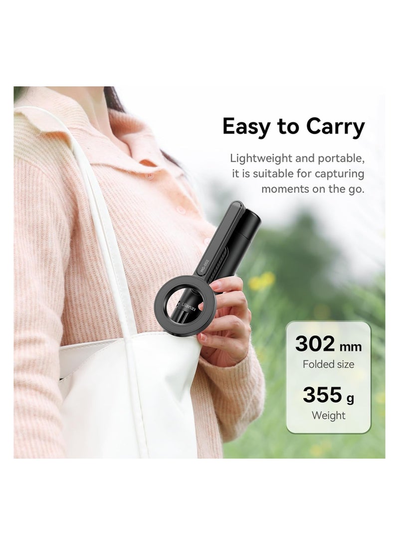 Ulanzi Magnetic Phone Selfie Stick Tripod with Remote for iPhone Magsafe - ULANZI MG-002 Flexible Cell Phone Tripod Stand 52N Magnet Portable Vlog Video Mount Compatible with iPhone - Image 2