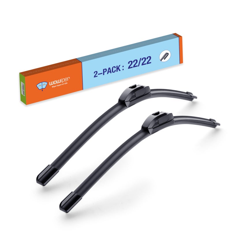 WOWIPER OEM 2222 UJHook Automotive Replacement Windshield Wiper Blades for Ford F150 F250 F350 F450 F550 2023 2022 2021 2020 2019 2018 2017 2016 2015 2014 More Front Windshield Wiper Blade