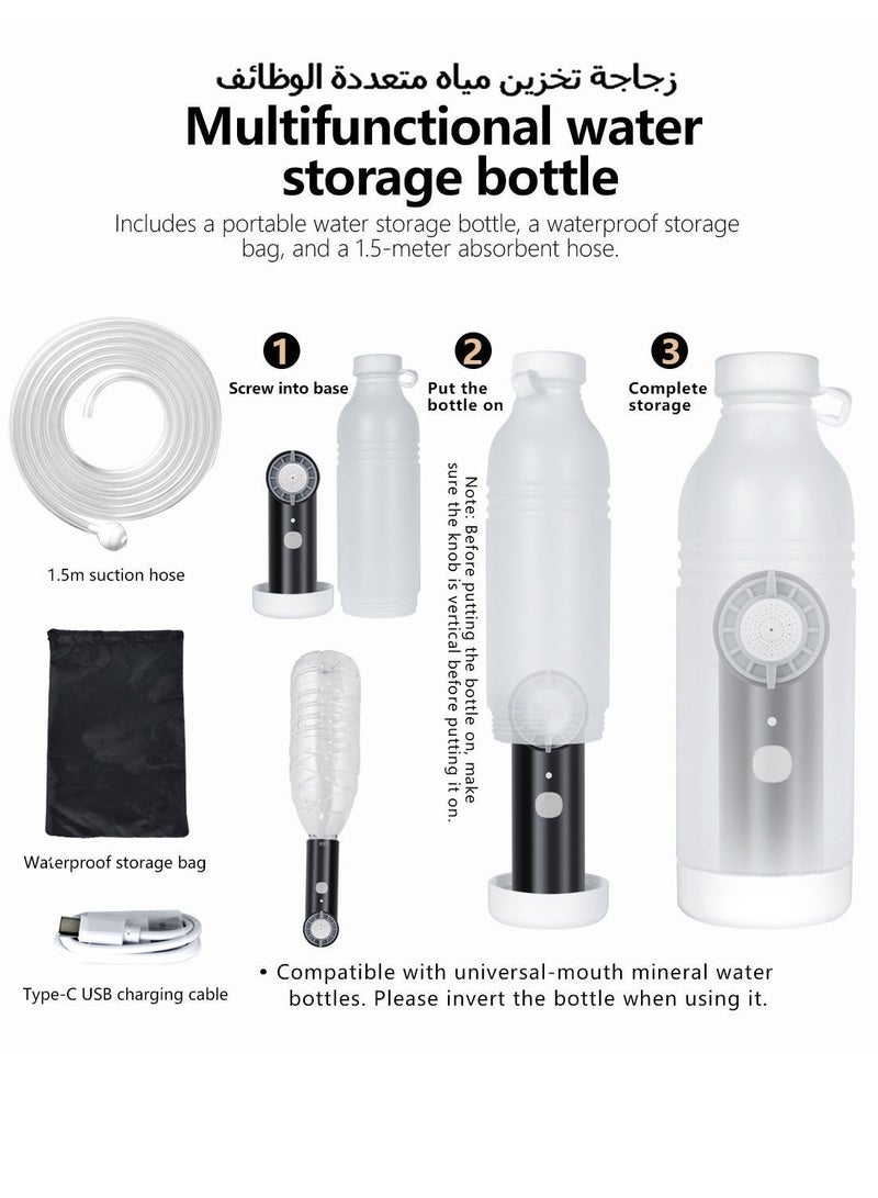 Portable Electric Shattaf,Five spray modes,Compact and portable bidet, Increase water pressure. Versatile Personal Hygiene Solution for Travel, Hotels, Baby Care,pregnant women(black) - Image 4