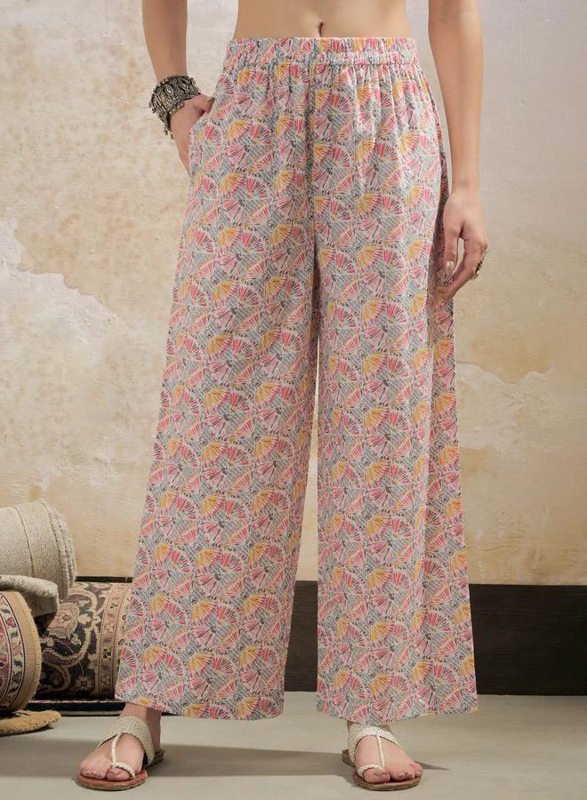 SASSAFRAS SASSAFRAS Grey Floral Sleeveless Kurta with Pencil Pants and Dupatta Set