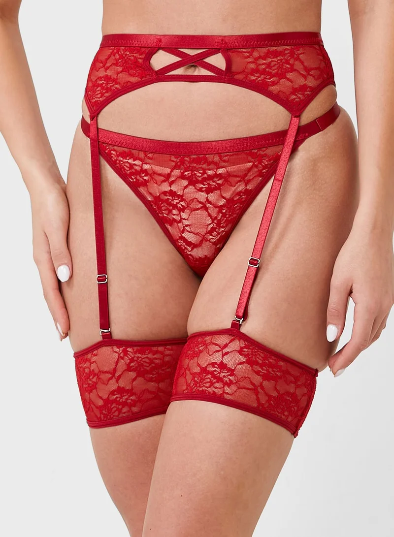 ELLA Multi Strap Demi Coverage Bra & Bikini Brief Set