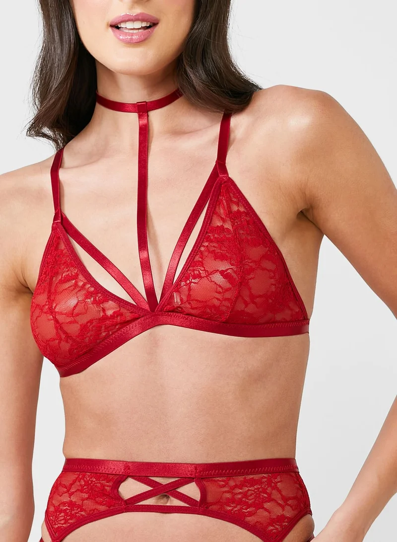 ELLA Multi Strap Demi Coverage Bra & Bikini Brief Set