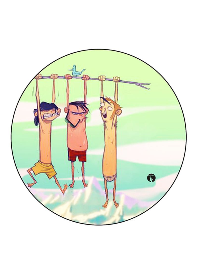 RKN Edd N Eddy Printed Mouse Pad Round  Multicolour
