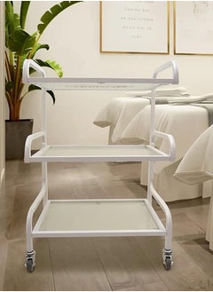 LA PERLA TECH  Professional Heavy Duty Glass Trolley Cart with 3 Layers of Glass Shelves for Salon & Spa, Beauty Facial Clinic  - Image 3