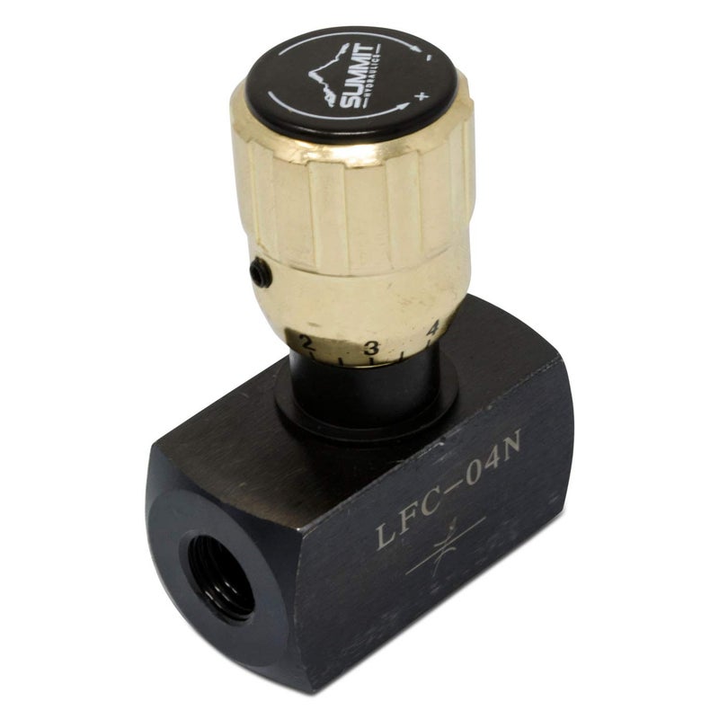 Summit Hydraulics Hydraulic Flow Control Needle Valve, 1/4″ NPT Ports - Image 2
