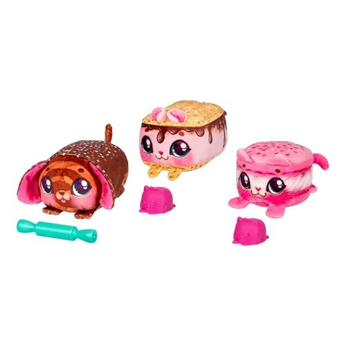 Cookeez Makery مجموعة اللعب المتعددة للحيوانات الأليفة من كوكيرز ميكري ليل باكز، تأتي لخلط وصنع 3 مخبوزات، تشمل 3 حيوانات أليفة عطرية غير كهربائية، المكونات، الملحقات، والمئزر - حصرية أمازون - Image 5