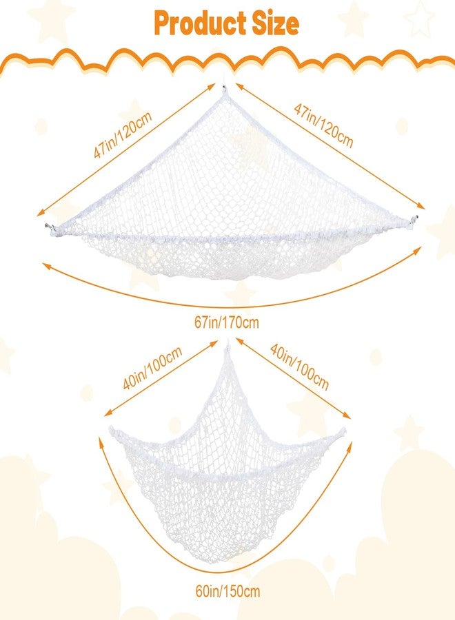Dntorx 2 PCS Stuffed Animal Hammock, Corner Hanging Net for stuffed animal storage Stuffed Plush Net for Kids' Room Decor - Image 2