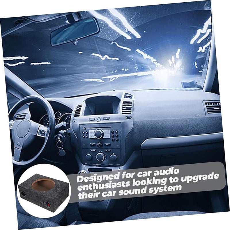 صندوق مضخم صوت مغلق للسيارة مصنوع من الخشب و مادة ABS لترقية صوت الباص القوي بنظام صوت السيارة DIY - Image 4