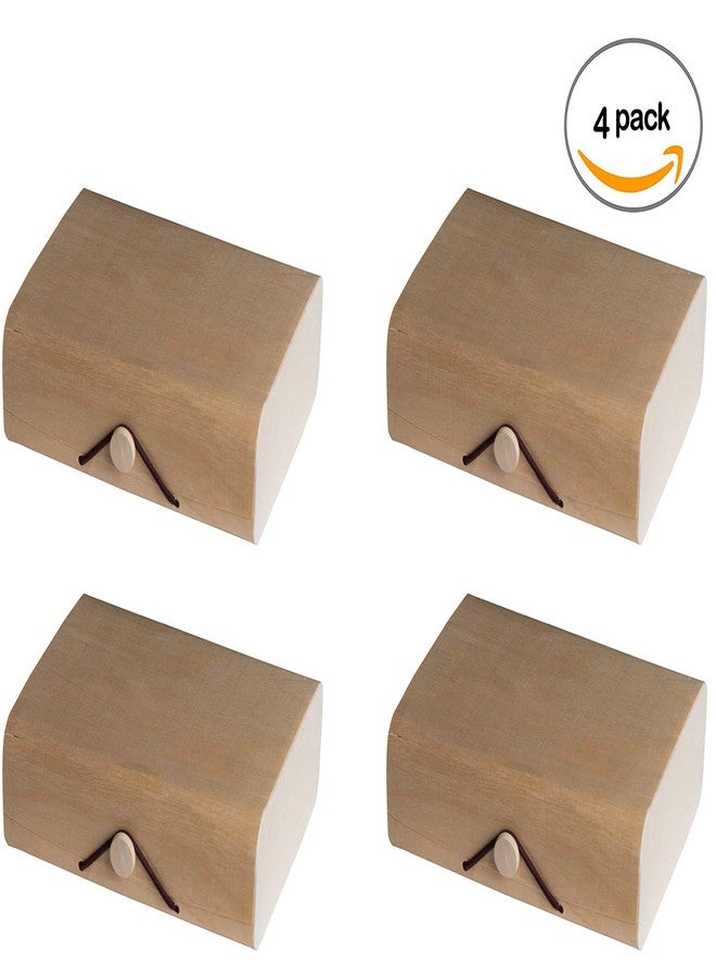 Hammont Wooden Case Candy Gift Box (4 Pack- Present Boxes Best for Birthday, Wedding and Party Favors (6.75''x5''x2'' - Image 2