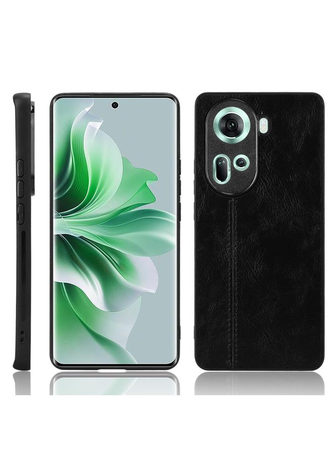 S-TOP Case For OPPO Reno 11 5G Global Cow Pattern Sewing Back Cover Phone Case - Image 1