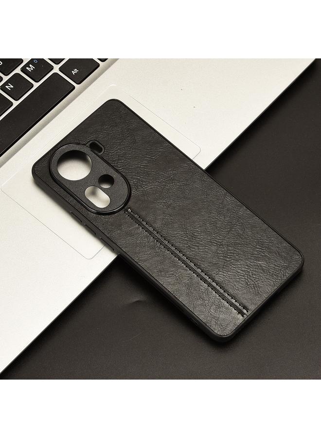 S-TOP Case For OPPO Reno 11 5G Global Cow Pattern Sewing Back Cover Phone Case - Image 2