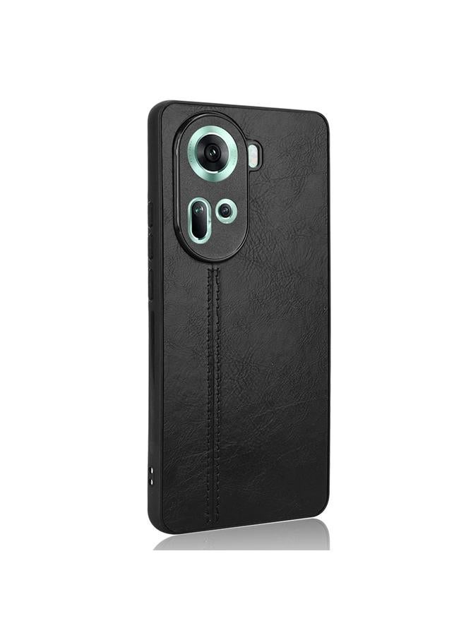S-TOP Case For OPPO Reno 11 5G Global Cow Pattern Sewing Back Cover Phone Case - Image 3