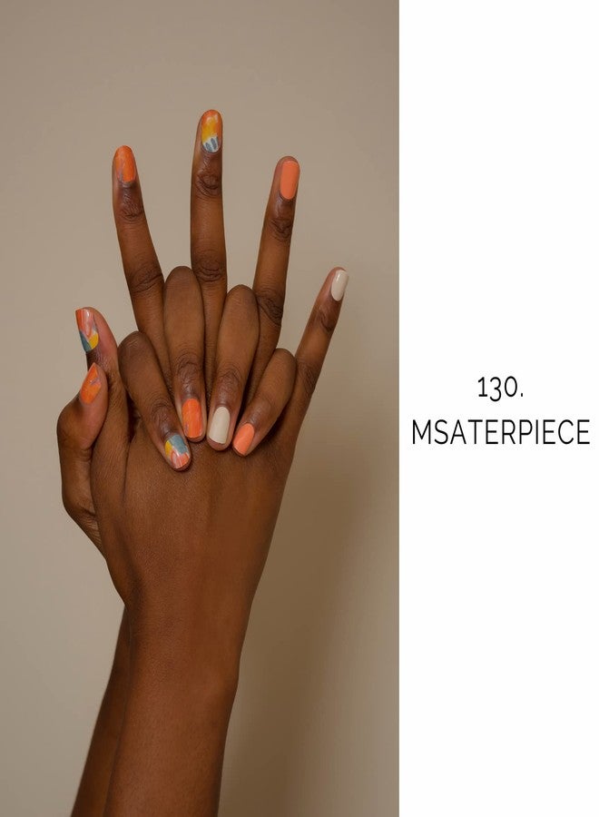 NAILOG Semi Cured Gel Nail Strips (20 Extra Long Stickers/Wraps) | Buy 2 Get 1 UV Lamp| Glossy & Long Lasting Soft Gel Finishing, Masterpiece - Image 2