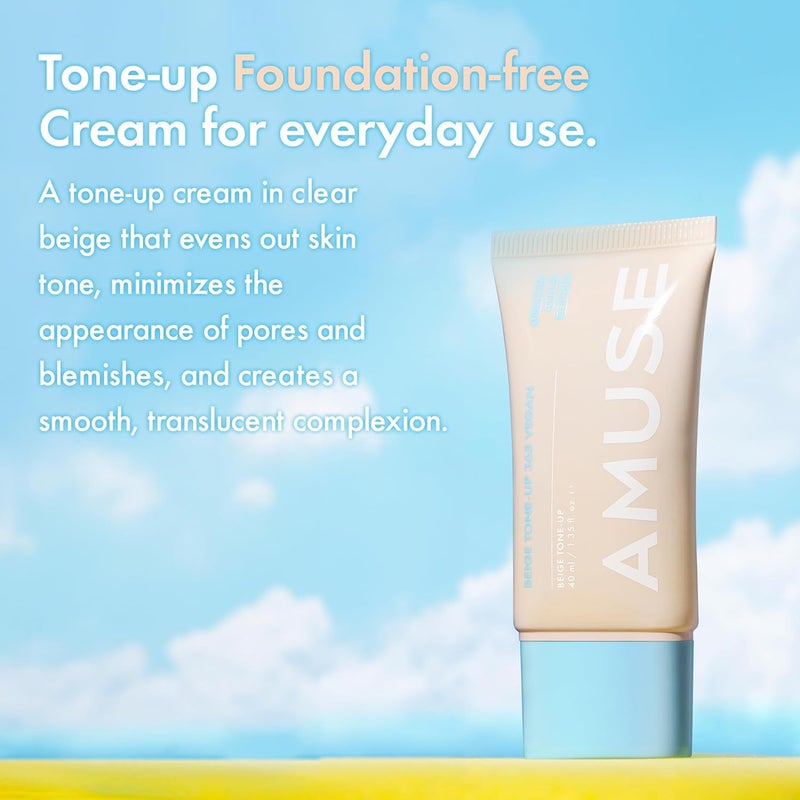 Amuse SEOUL 365 Vegan Beige Tone-Up Cream - Image 3