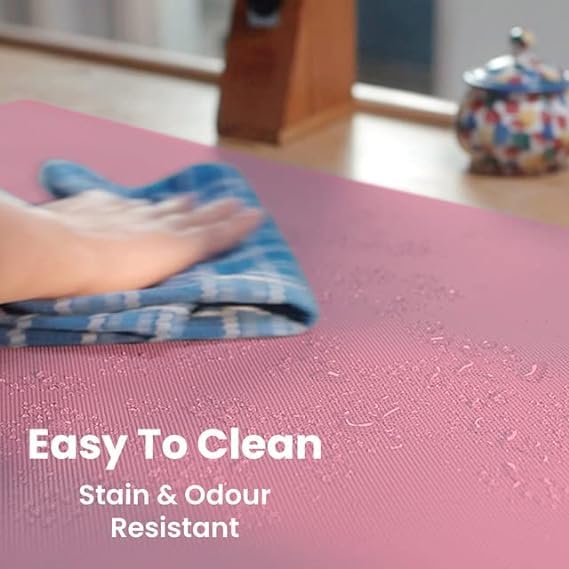 ElastPro 60cmX20m Magenta Food Grade EVA Anti Slip MatSheet for Fridge Kitchen Drawer Shelf Liner Table Diamond Texture Magenta - Image 5