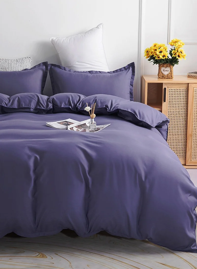 Sharpdo 4-Piece Set Bedding Modal Quilt Cover Set with 1 Quilt Cover 1 Sheet and 2 Pillowcases 2m Bed (200 * 230cm)