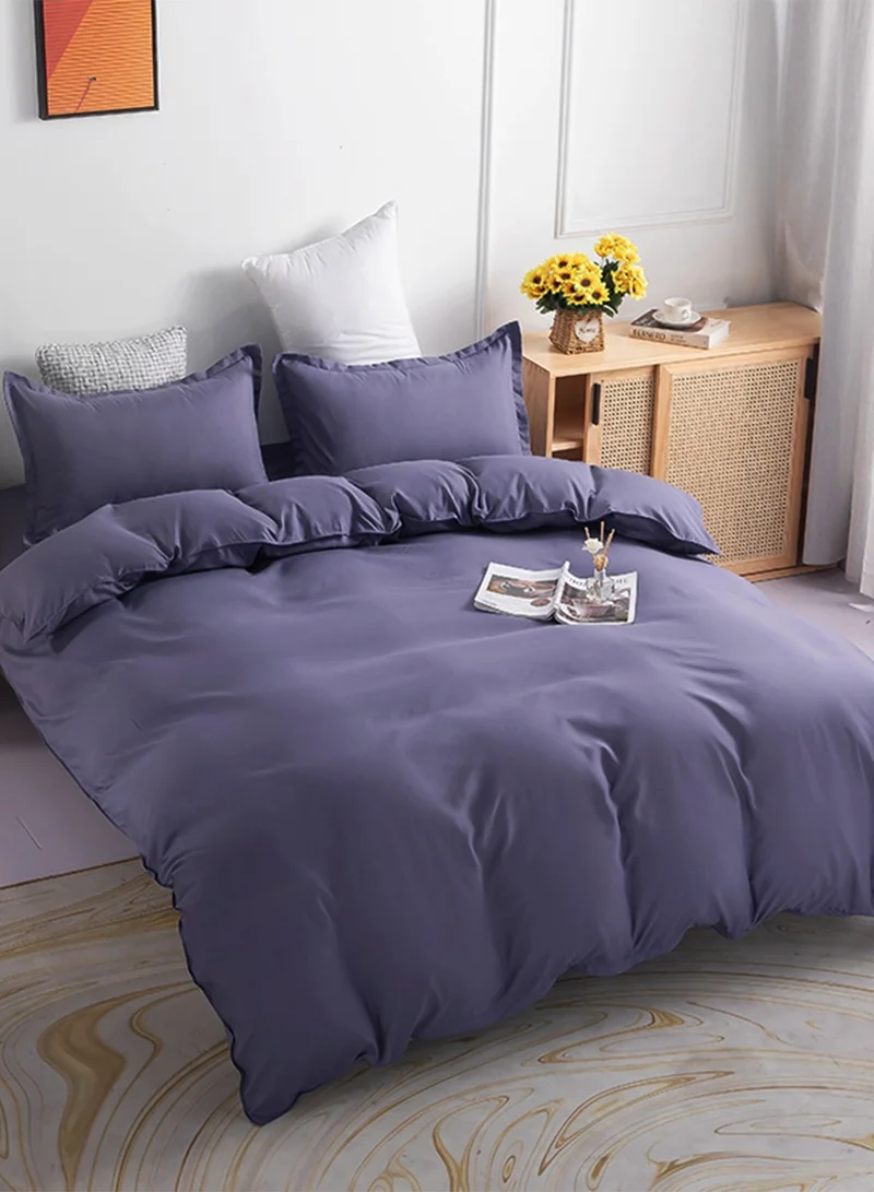 Sharpdo 4-Piece Set Bedding Modal Quilt Cover Set with 1 Quilt Cover 1 Sheet and 2 Pillowcases 2m Bed (200 * 230cm)