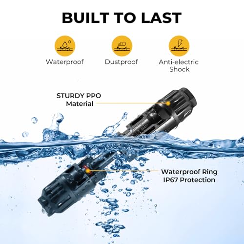 BougeRV Solar Crimper Tool Kit - Crimper, 6 Pairs Connectors, Spanner Wrench for Solar Panel Cable Assembly and Installation - Image 3