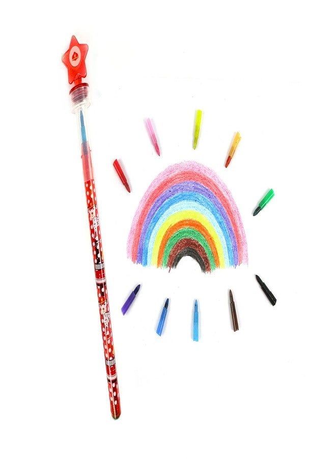 TINYMILLS 24 Pcs Fire Truck 2 in 1 Stackable Stacking Crayon with Extra Stamper Topper, Kids Party Favors, Goodie Bag Stuffers, Classroom Rewards, Prizes - Image 4