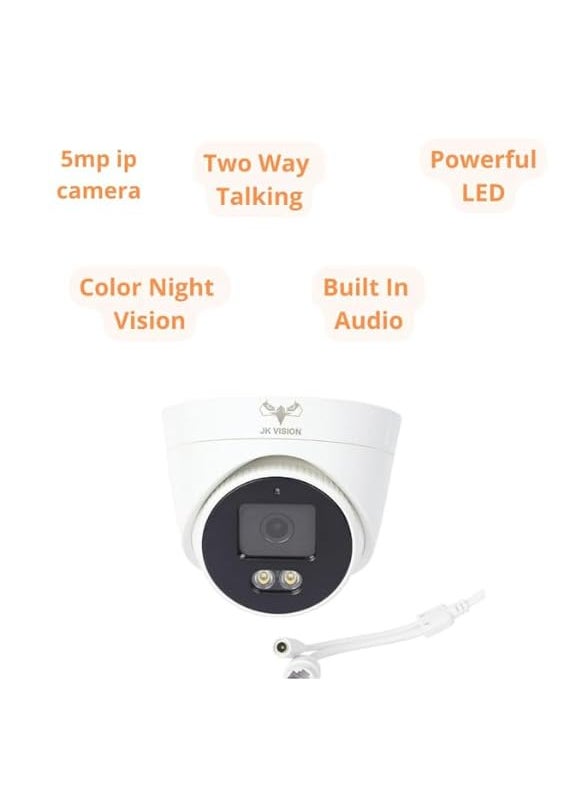 JK Vision JK Vision 5MP CCTV IP Camera Full Set 1 Bullet3 Dome 4 Channel NVR with inBuilt POE 1TB Hard Disk Cat6 Cable 100 Meter 8 RJ45 Connector J3  - Image 3