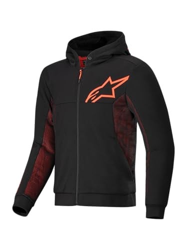 Alpinestars Chrome Air Sport Hoodie M BlackRed Fluo - Image 1