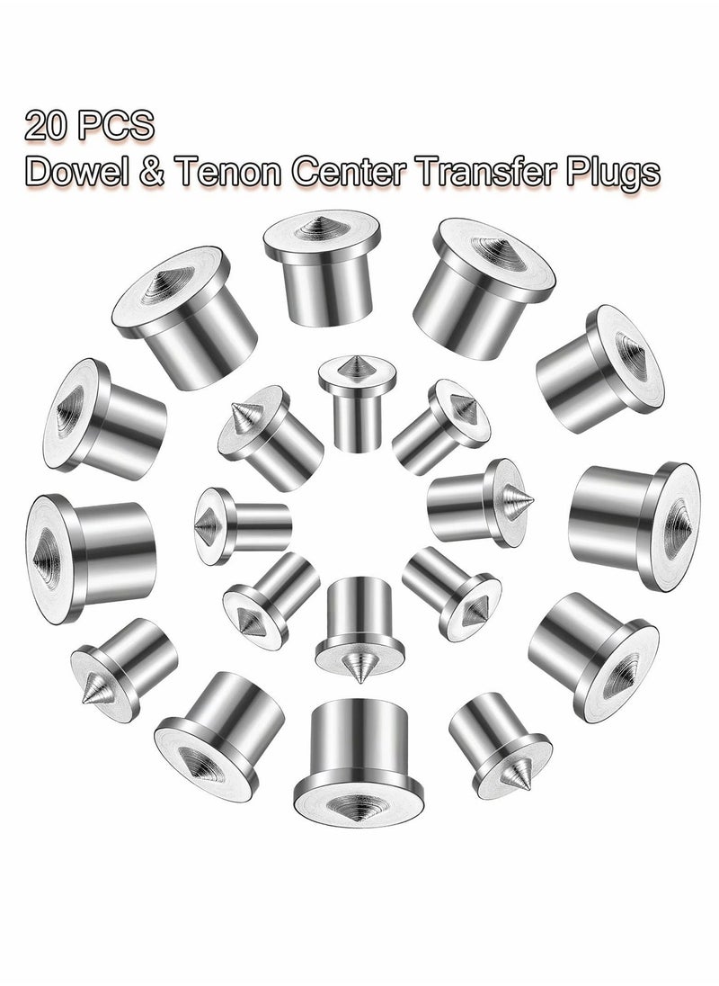 Y&D dowel jig and Tenon Center Transfer Plugs Doweling Centering Pins Drill Hole Tool for Woodworking Accessories (20 Pieces)  - Image 3