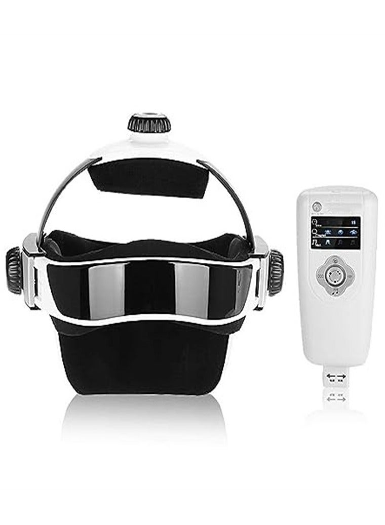 مدلك الرأس مع جهاز التحكم عن بعد مع وظيفة الموسيقى للصداع النصفي والصداع وتخفيف التوتر - Image 1