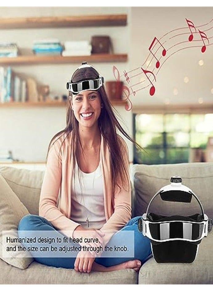مدلك الرأس مع جهاز التحكم عن بعد مع وظيفة الموسيقى للصداع النصفي والصداع وتخفيف التوتر - Image 4